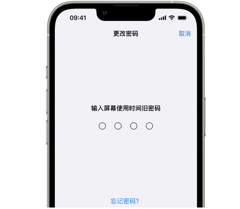 保靖iPhone屏幕维修分享iPhone屏幕使用时间密码忘记了怎么办 