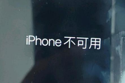 保靖苹果服务网点分享锁屏界面显示“iPhone 不可用”如何解决 