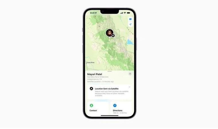 保靖苹果14维修分享iPhone14系列中 FindMy功能通过卫星分享位置方法教程 